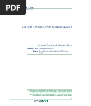 Avaliação Genético-Clínica do Recém-Nascido (Artigo)