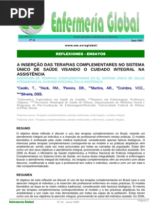 A Inserção das terapias complementares no sistema único de saúde visando o cuidado integral na assistência