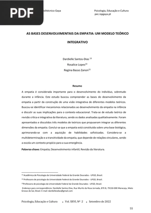 As bases desenvolvimento da empatia