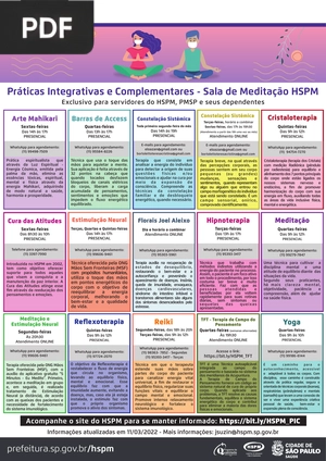 Práticas Integrativas e Complementares - Sala de Meditação HSPM (Artigo)