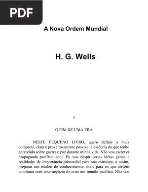 A Nova Ordem Mundial