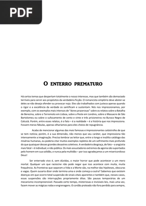 O Enterro Prematuro