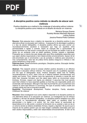 A disciplina positiva como método no desafio de educar sem violência