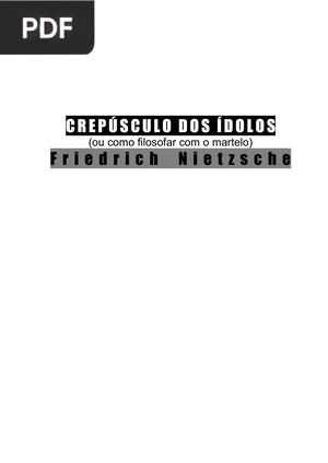 Crepúsculo dos Ídolos