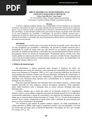 Breve história da muscoterapia, suas conceptualizações e práticas