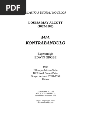 Mia Kontrabandulo (Meu contrabandista)