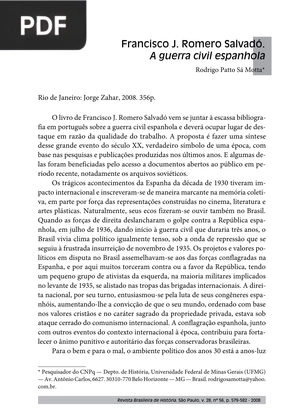 A guerra civil espanhola