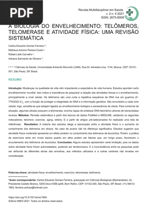 A Biologia Do Envelhecimento