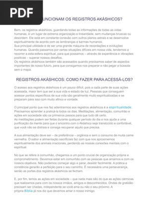 Como Funcionam Os Registros Akáshicos?