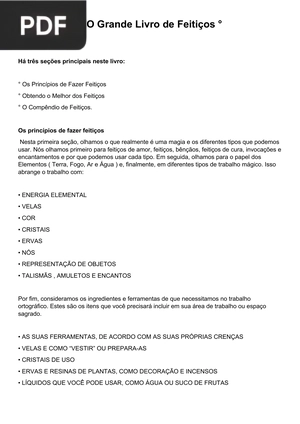 O Grande Livro de Feitiços