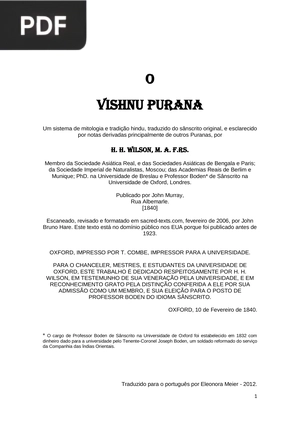 O Vishnu Purana