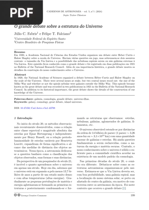 O grande debate sobre a estrutura do Universo