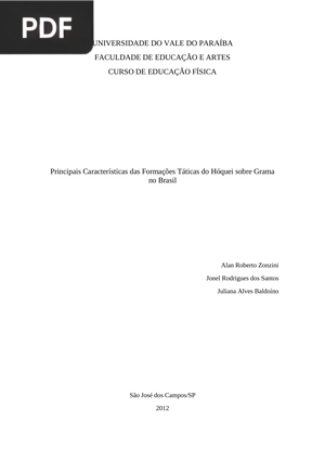 Principais Características das Formações Táticas do Hóquei sobre Grama no Brasil