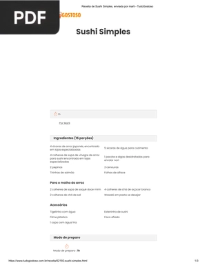 Sushi Simples