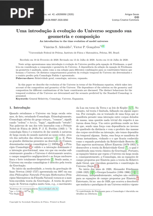 Uma introdução à evolução do Universo segundo sua geometria e composição