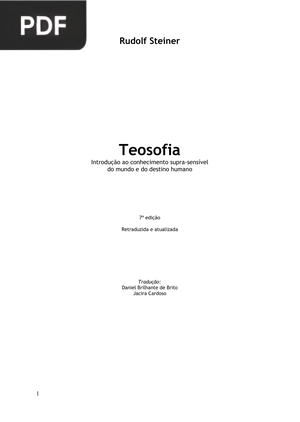 Teosofia - Introdução ao conhecimento supra-sensível do mundo e do destino humano