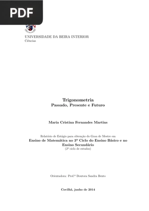 Trigonometria Passado, Presente e Futuro