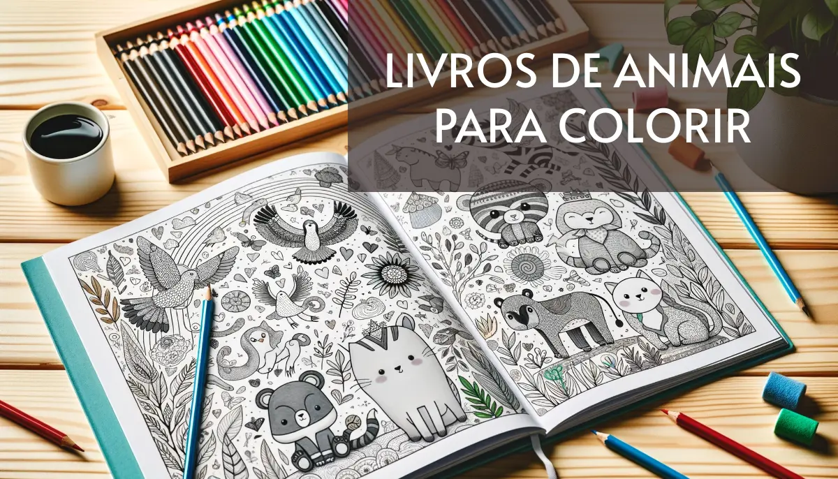Livros de Animais para Colorir em PDF