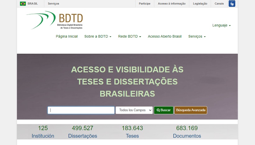 BDTD – Biblioteca Digital Brasileira de Teses e Dissertacoes