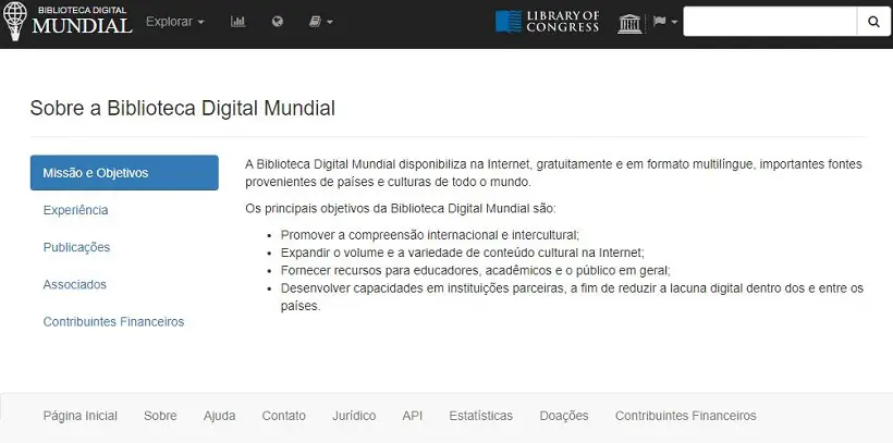 Biblioteca Digital Mundial Biblioteca Digital Mundial