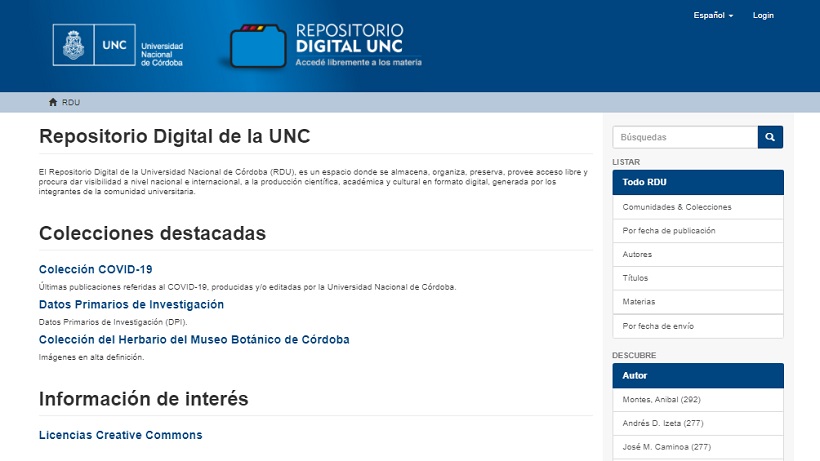 Repositorio Digital de la Universidad Nacional de Córdoba
