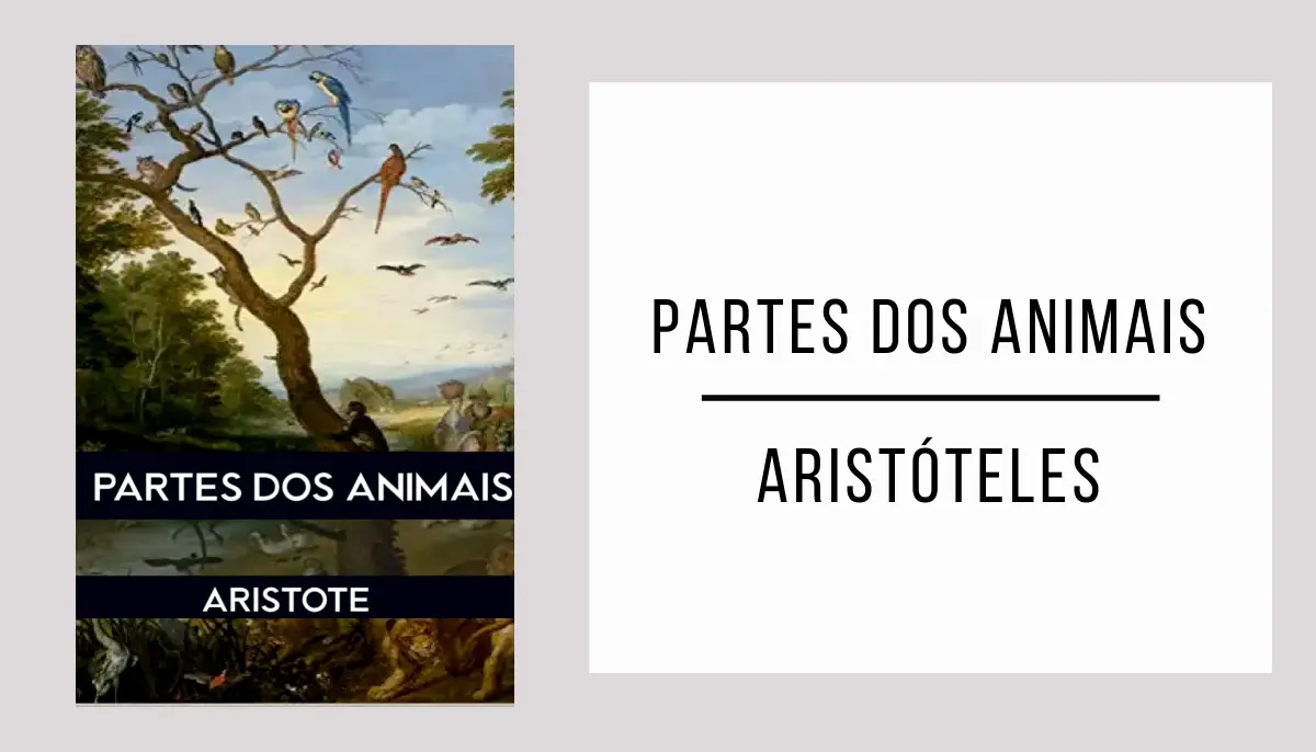 Partes dos Animais autor Aristóteles