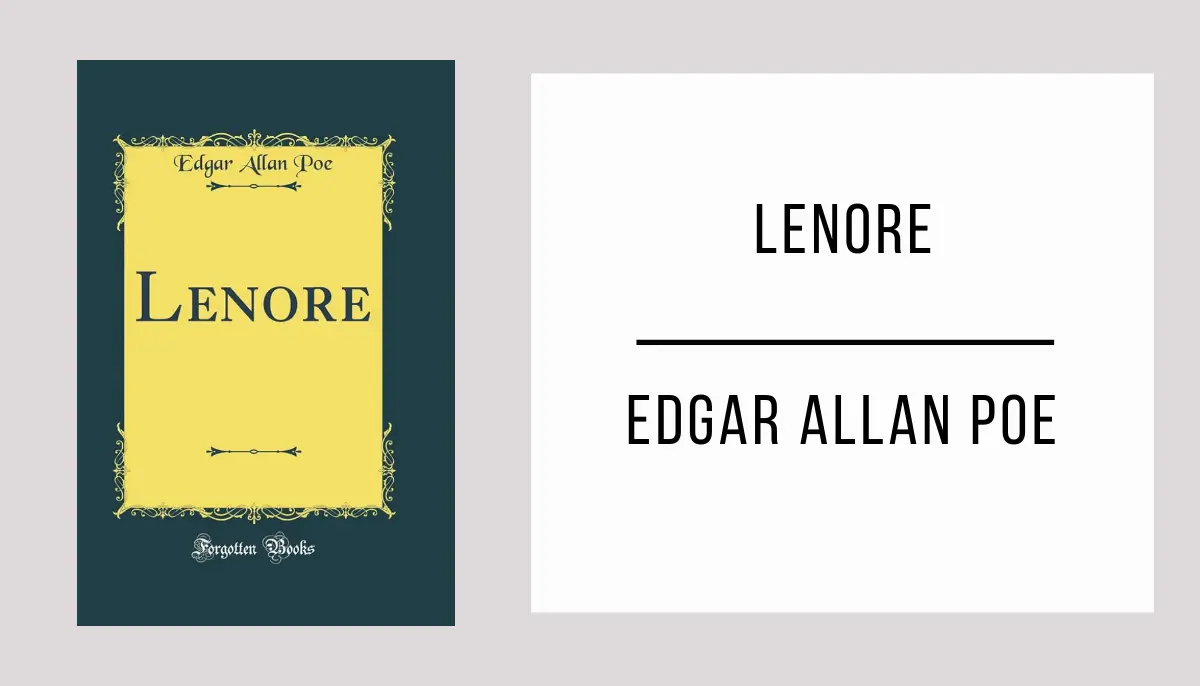 Lenore por Edgar Allan Poe