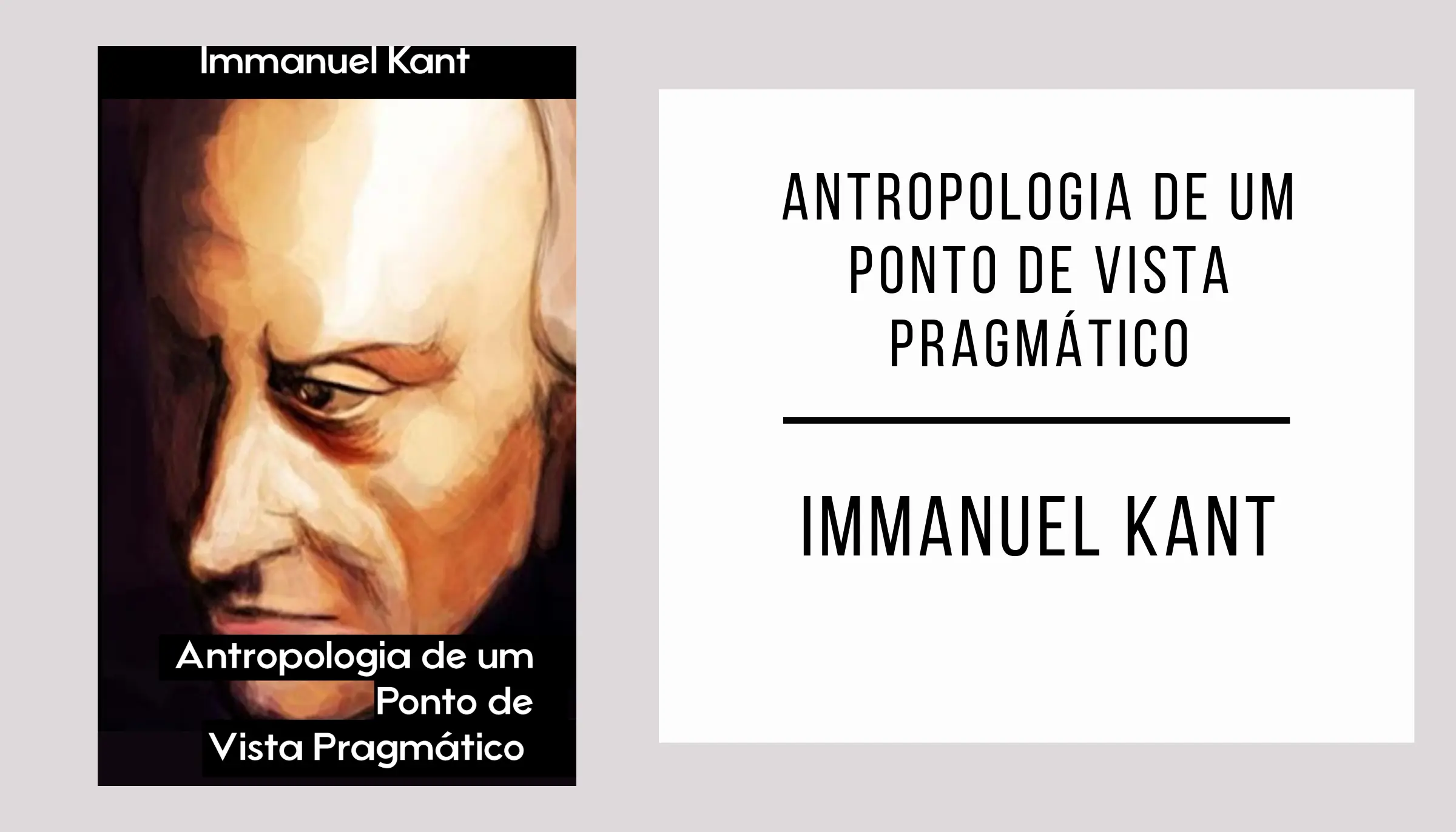Antropologia de um Ponto de Vista Pragmático autor Immanuel Kant