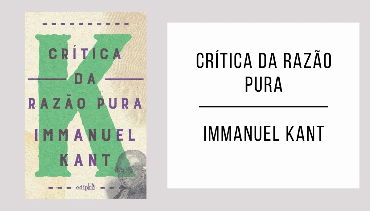Crítica da Razão Pura autor Immanuel Kant