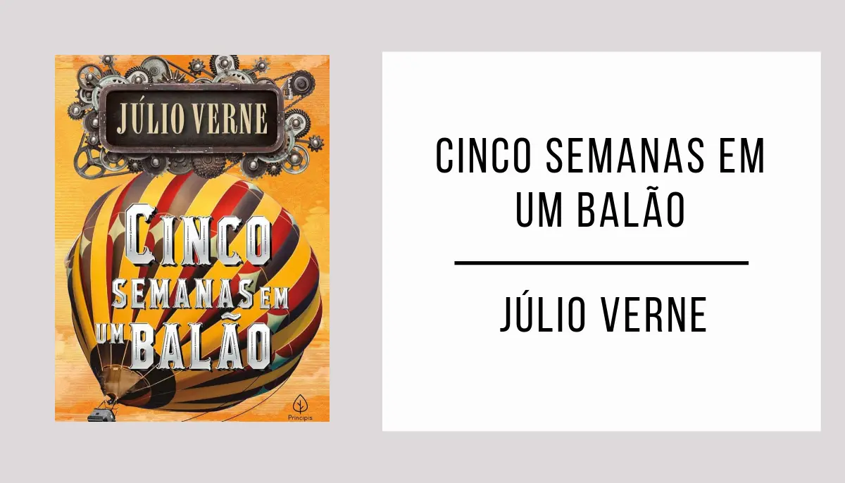 Cinco Semanas em um Balão autor Júlio Verne