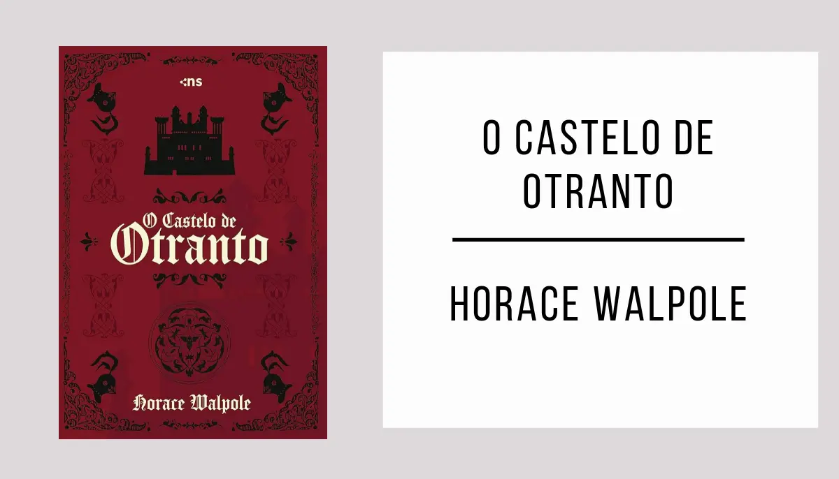 O Castelo de Otranto autor Horace Walpole