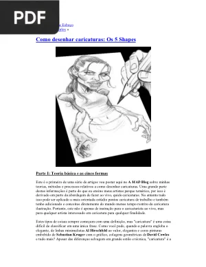 Como desenhar caricaturas: Os 5 Shapes