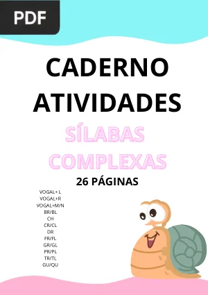 Caderno Sílabas Complexas