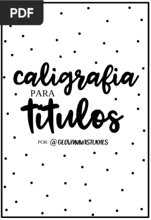 Caligrafia para Títulos