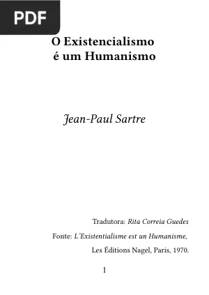 O Existencialismo é um Humanismo