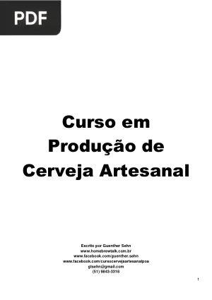 Curso em Produção de Cerveja Artesanal