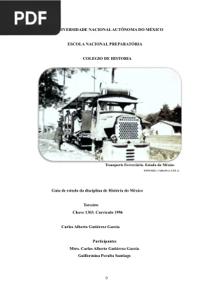 Guia de estudo da disciplina de História do México