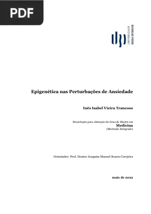 Epigenética nas Perturbações de Ansiedade