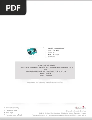 O Rio Grande do Sul e a Banda Oriental/Uruguai: elementos da escravidão entre 1777 e 1851